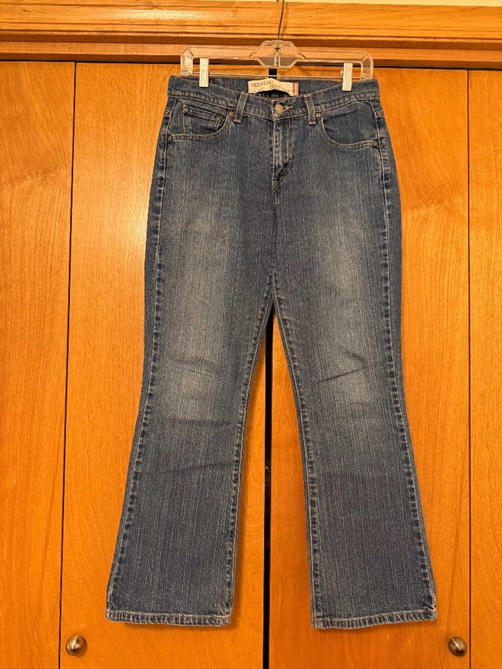 LEVI STRAUSS WOMEN’S NOUVEAU BOOT CUT STRETCH JEANS BLUE SIZE 6 SHORT 515
